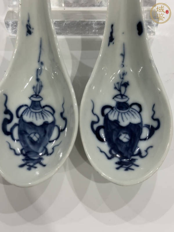 古玩陶瓷青花調(diào)羹、模糊，偏老真品鑒賞圖