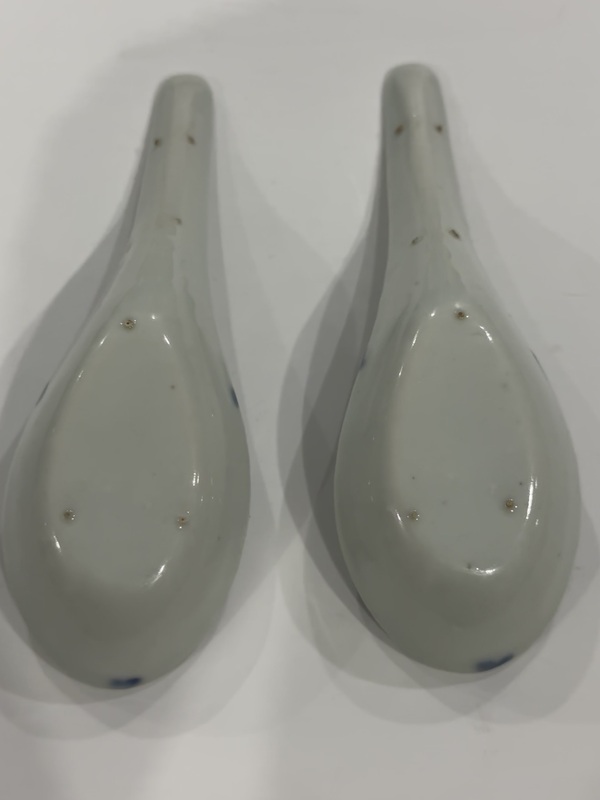 古玩陶瓷青花博古八寶紋勺子調(diào)羹拍賣，當(dāng)前價(jià)格578元