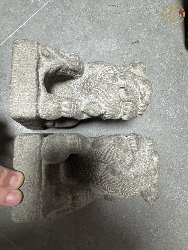 古玩雜項石獅真品鑒賞圖