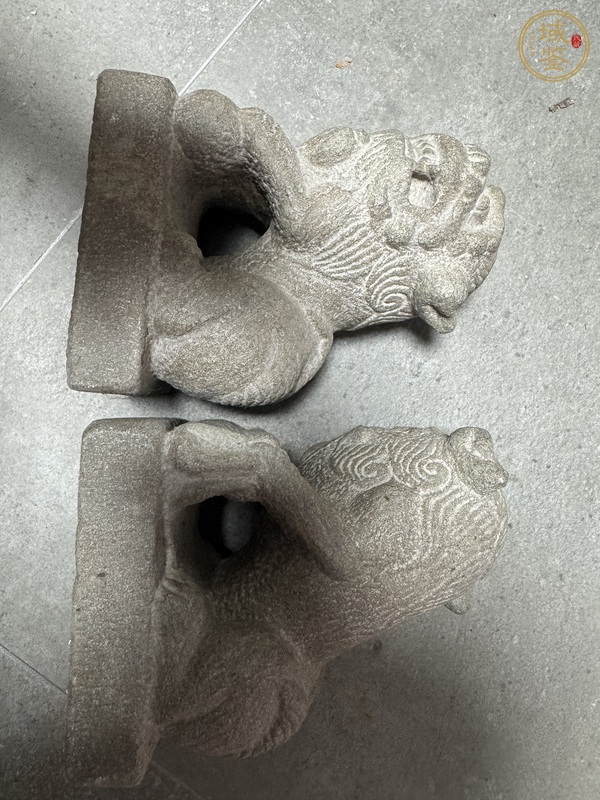 古玩雜項石獅真品鑒賞圖