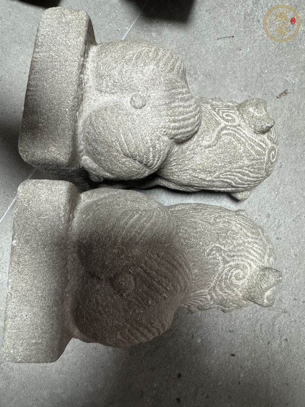 古玩雜項石獅真品鑒賞圖