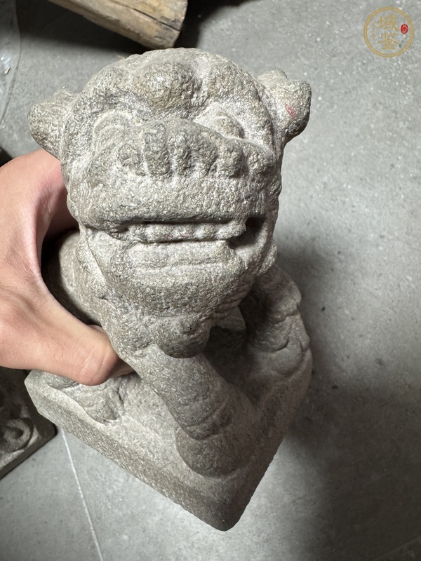 古玩雜項石獅真品鑒賞圖