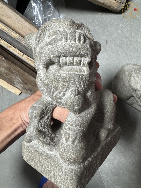 古玩雜項石獅真品鑒賞圖