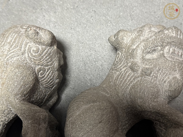 古玩雜項石獅真品鑒賞圖