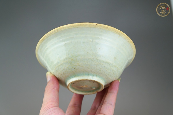 古玩陶瓷湖田窯青白釉斗笠碗真品鑒賞圖