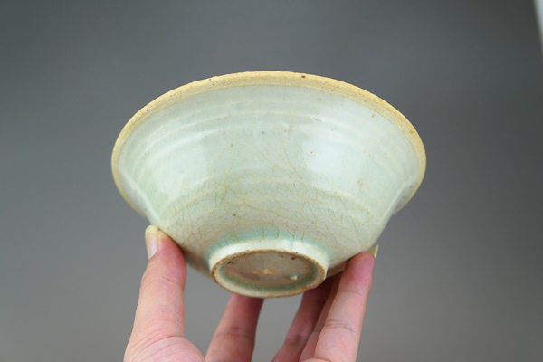 古玩陶瓷南宋.湖田窯青白釉斗笠碗(極品發(fā)色)拍賣,當(dāng)前價(jià)格191元