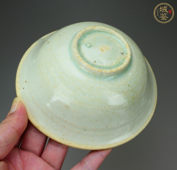 古玩陶瓷湖田窯青白釉斗笠碗真品鑒賞圖