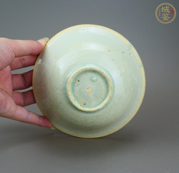 古玩陶瓷湖田窯青白釉斗笠碗真品鑒賞圖