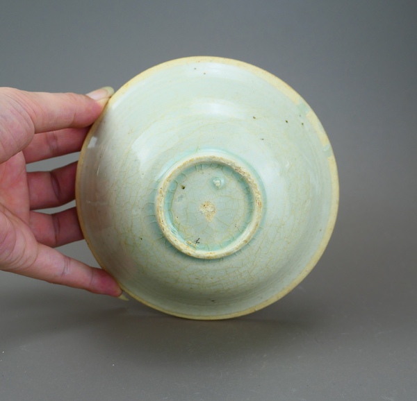 古玩陶瓷南宋.湖田窯青白釉斗笠碗(極品發(fā)色)拍賣,當(dāng)前價(jià)格191元
