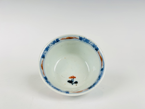 古玩陶瓷清早期·青花礬紅描金花鳥杯碟拍賣，當前價格198元