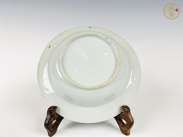 古玩陶瓷清早期·粉彩花卉盤真品鑒賞圖