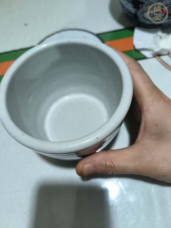古玩陶瓷晚清青花龍紋香爐真品鑒賞圖