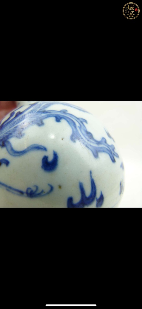 古玩陶瓷鳳紋青花錐把瓶真品鑒賞圖