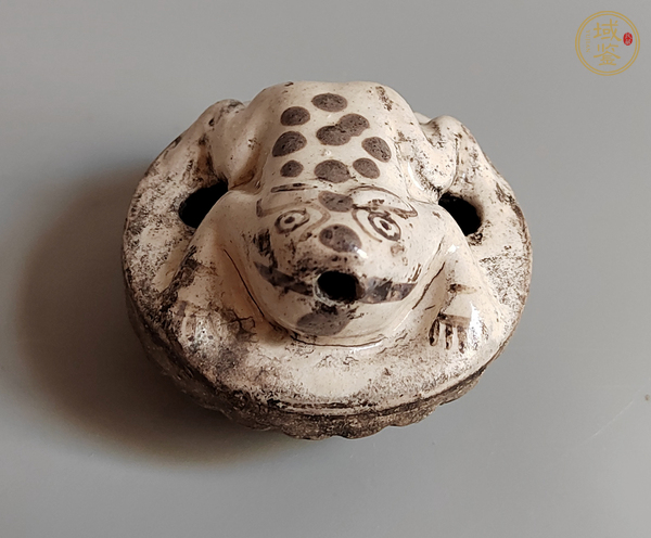 古玩陶瓷蛙型水滴真品鑒賞圖