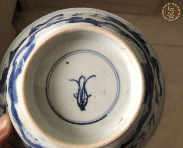 古玩陶瓷青花龍紋撇口碗真品鑒賞圖