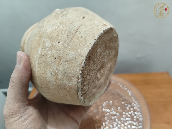 古玩陶瓷灰陶雙系罐真品鑒賞圖
