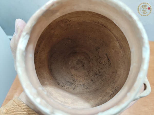 古玩陶瓷灰陶雙系罐真品鑒賞圖