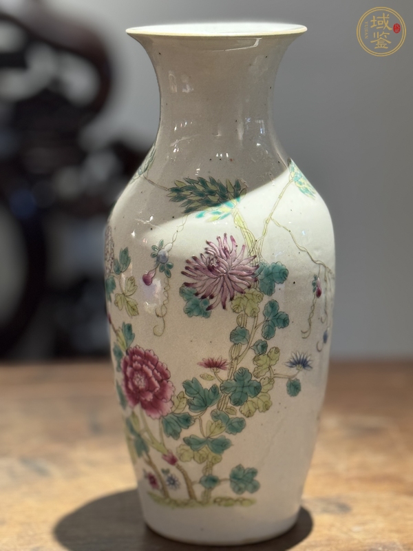 古玩陶瓷粉彩瓶真品鑒賞圖