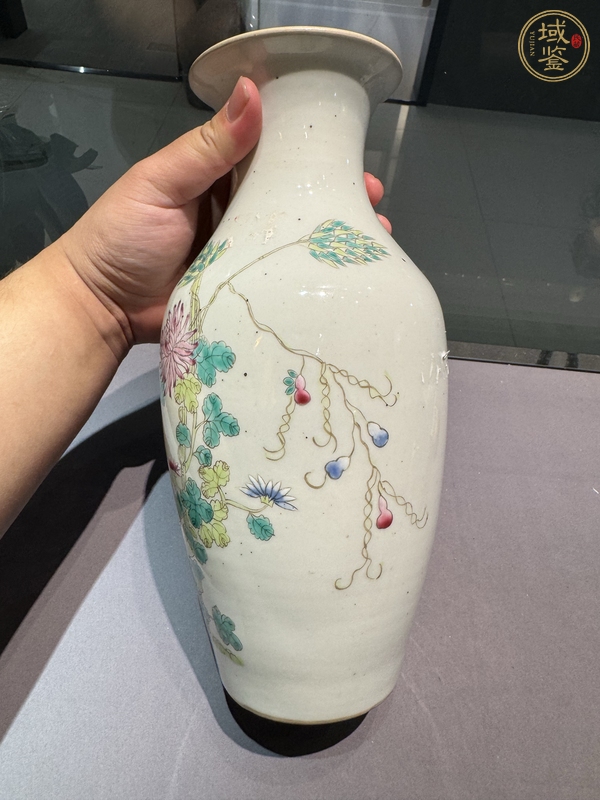 古玩陶瓷粉彩瓶真品鑒賞圖