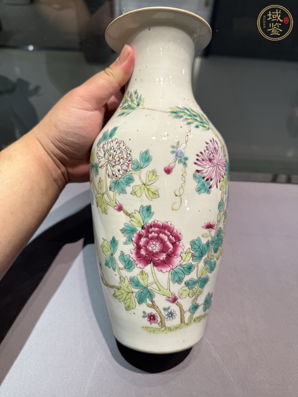 古玩粉彩瓶真品鑒賞圖