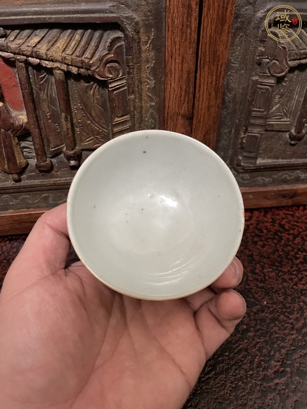 古玩陶瓷大雞圖杯真品鑒賞圖