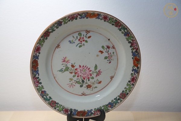 古玩陶瓷粉彩盤真品鑒賞圖