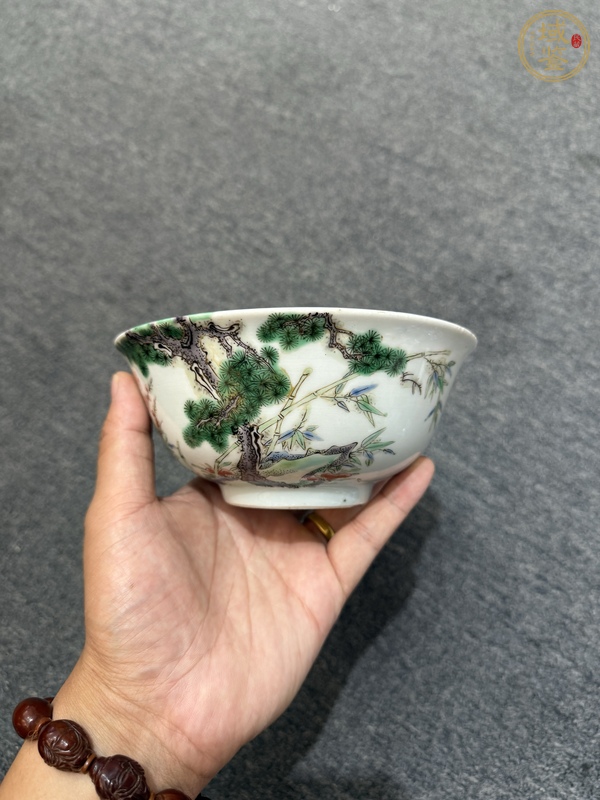 古玩陶瓷粉彩碗真品鑒賞圖