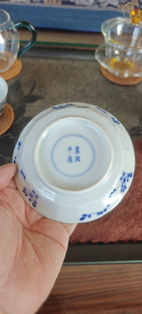 古玩陶瓷青花博古圖盤真品鑒賞圖