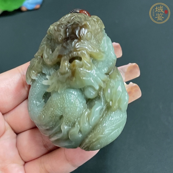 古玩玉器天然和田把件真品鑒賞圖