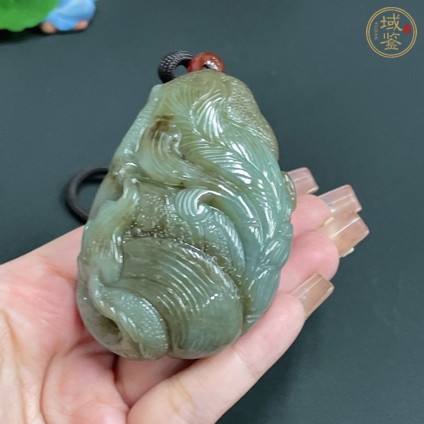 古玩玉器天然和田把件真品鑒賞圖