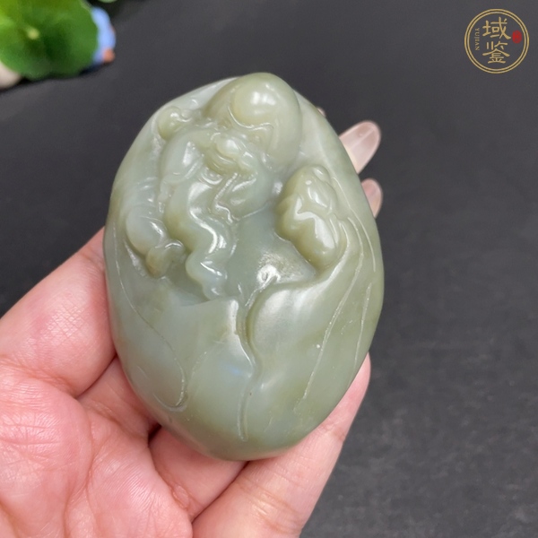 古玩天然和田玉把件真品鑒賞圖