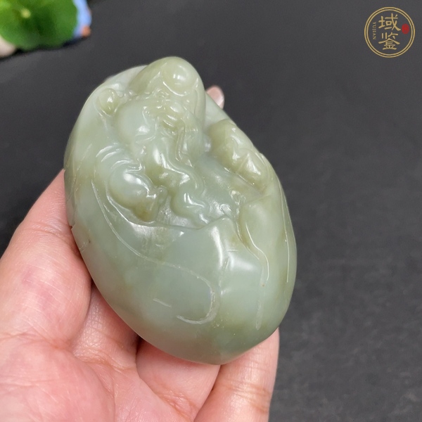 古玩玉器天然和田玉把件真品鑒賞圖