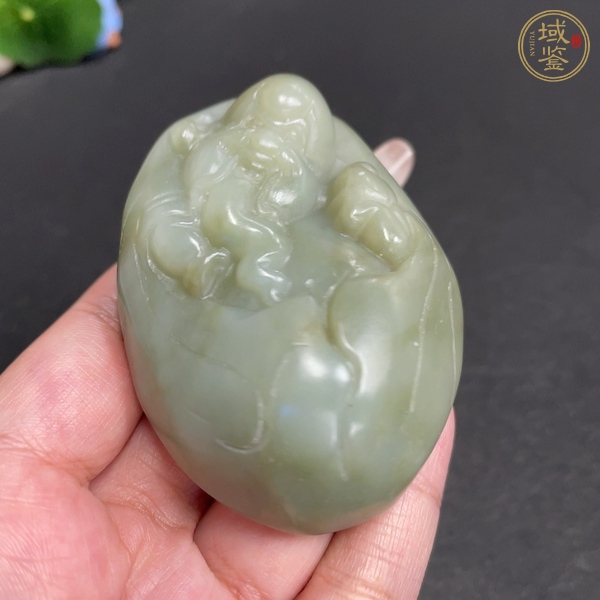 古玩玉器天然和田玉把件真品鑒賞圖