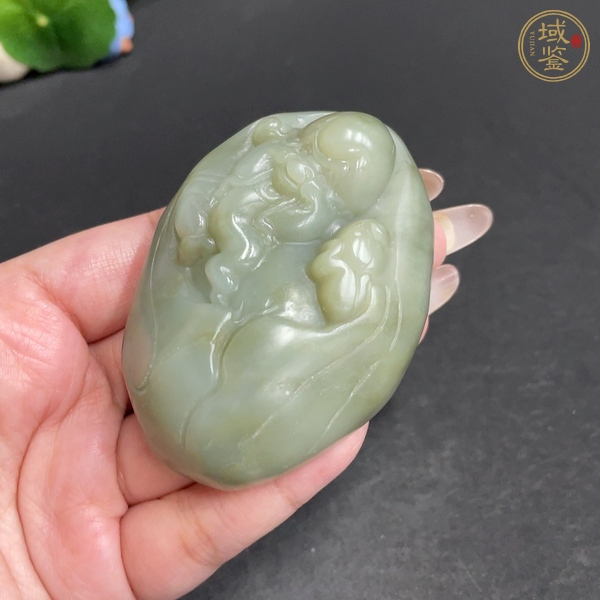 古玩玉器天然和田玉把件真品鑒賞圖
