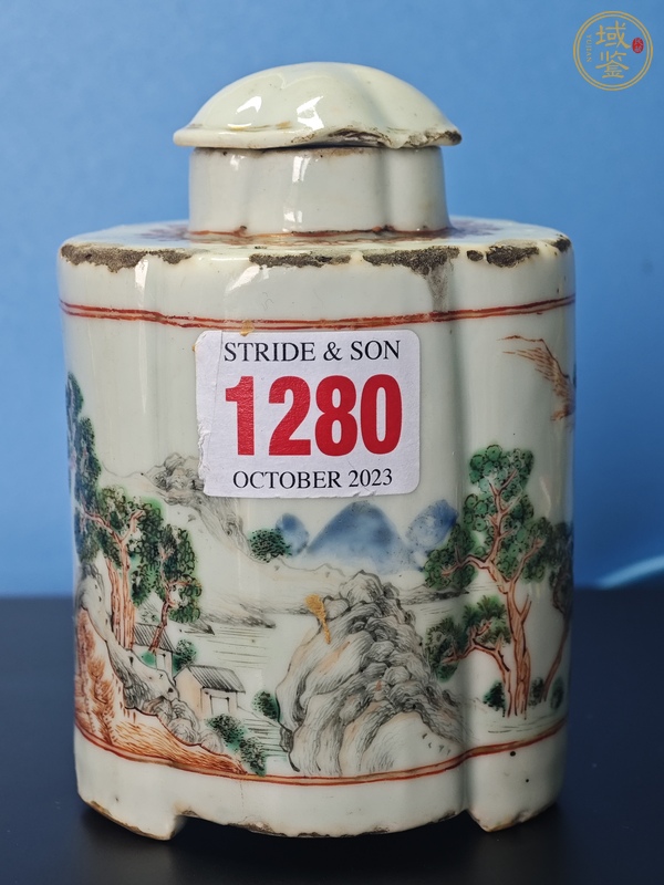 古玩陶瓷茶葉罐真品鑒賞圖