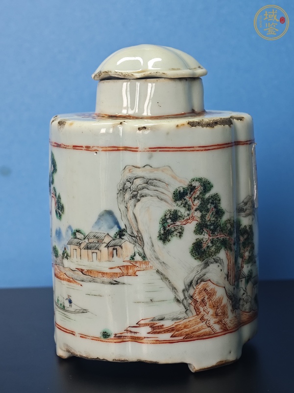 古玩陶瓷茶葉罐真品鑒賞圖