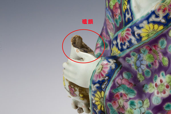 古玩陶瓷民國·粉彩仕女塑像真品鑒賞圖