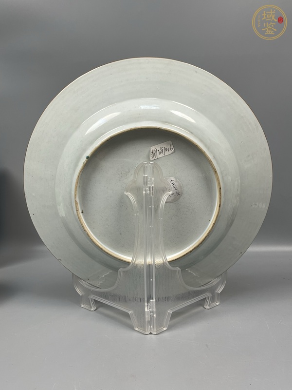 古玩陶瓷粉彩花鳥紋盤真品鑒賞圖