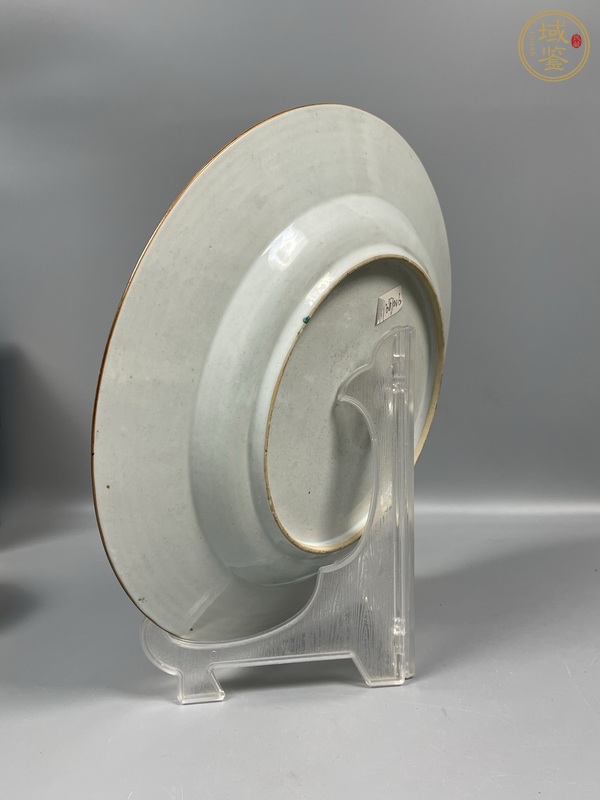 古玩陶瓷粉彩花鳥紋盤真品鑒賞圖