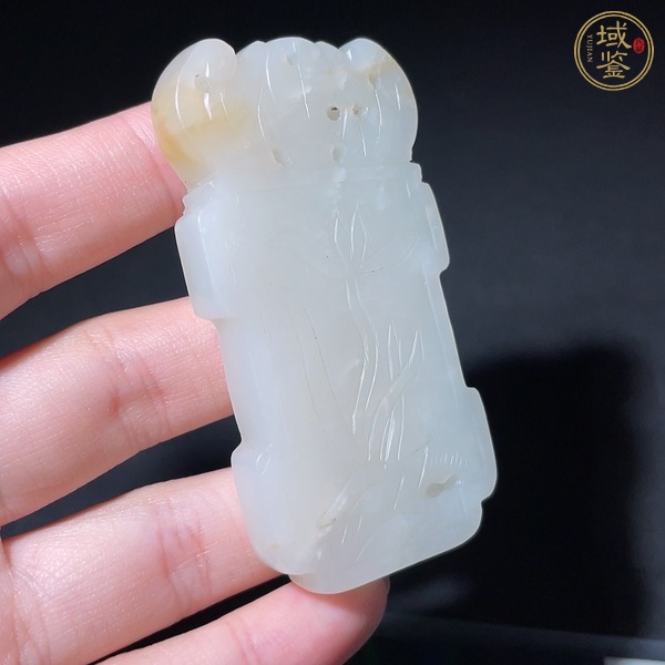 古玩玉器和田玉雕“鴻運(yùn)當(dāng)頭”牌真品鑒賞圖