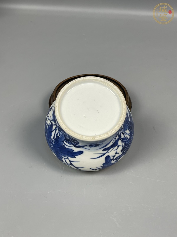 古玩陶瓷花卉紋馬蹄尊真品鑒賞圖