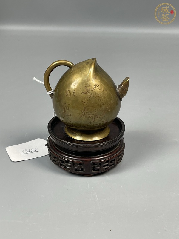 古玩銅器銅倒流壺真品鑒賞圖