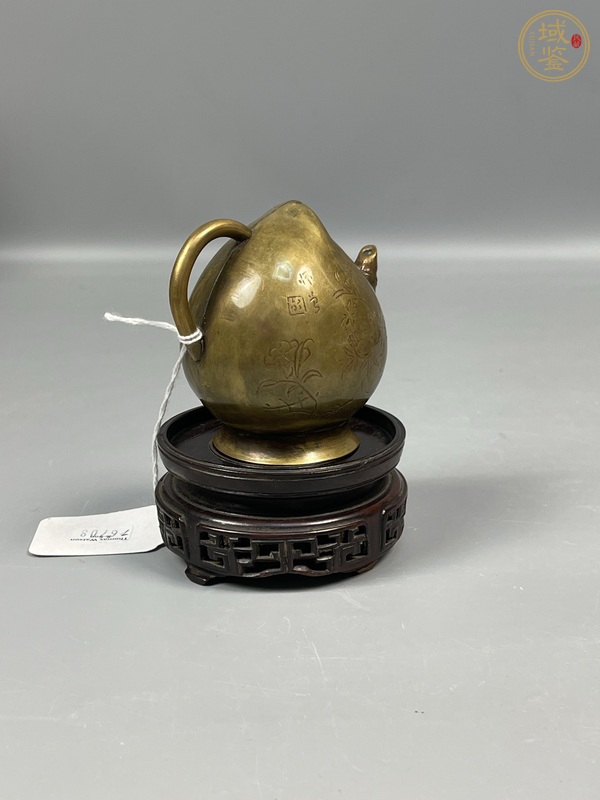 古玩銅器銅倒流壺真品鑒賞圖