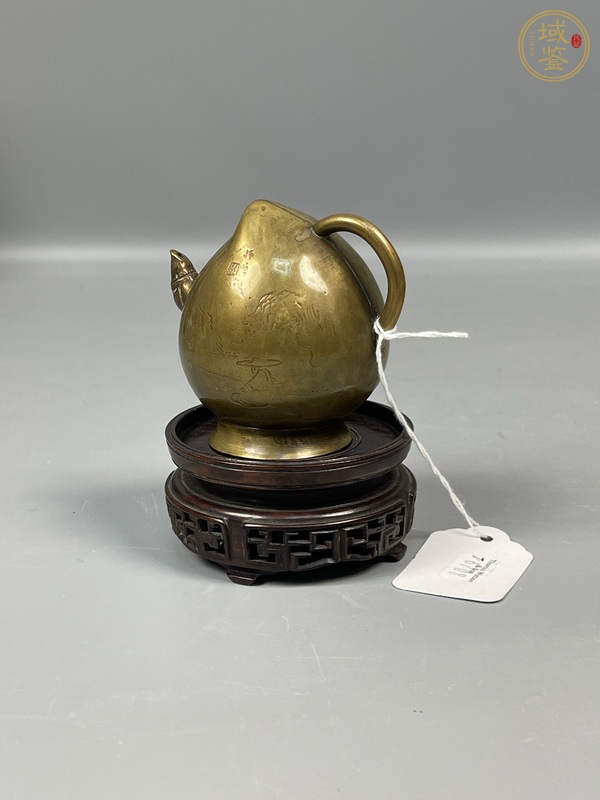 古玩銅器銅倒流壺真品鑒賞圖