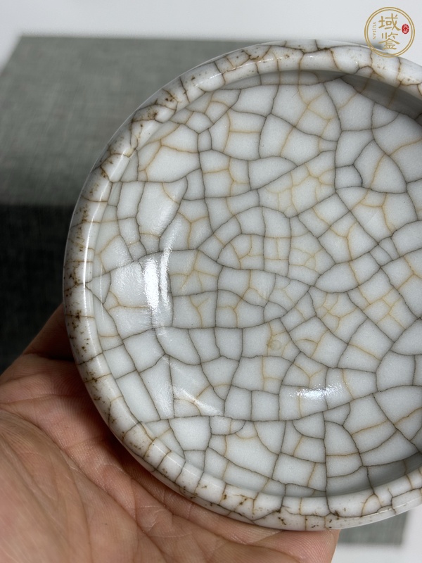 古玩陶瓷哥釉筆洗真品鑒賞圖