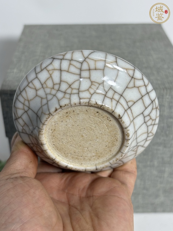 古玩陶瓷哥釉筆洗真品鑒賞圖
