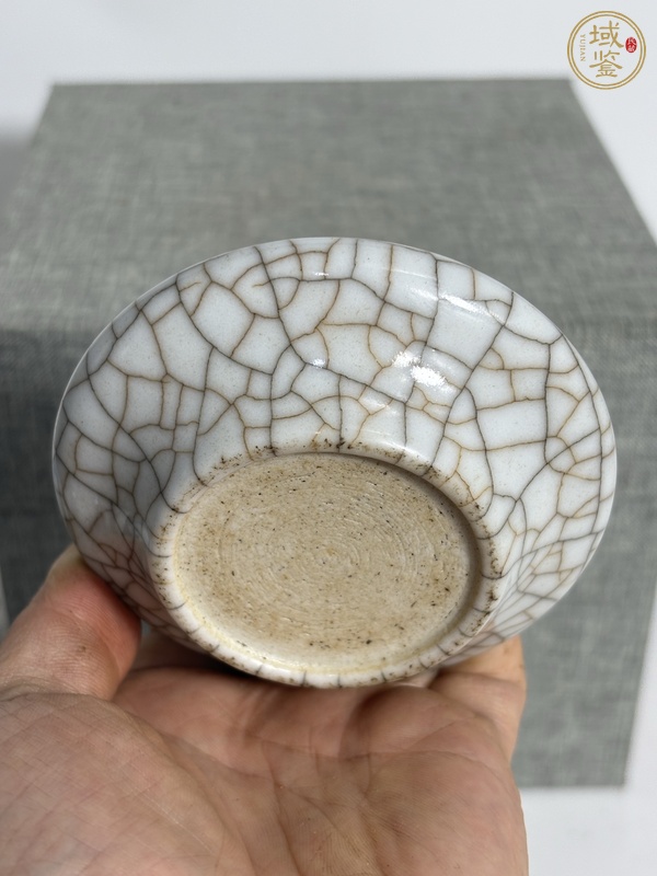 古玩陶瓷哥釉筆洗真品鑒賞圖