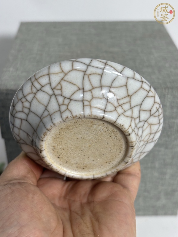 古玩陶瓷哥釉筆洗真品鑒賞圖