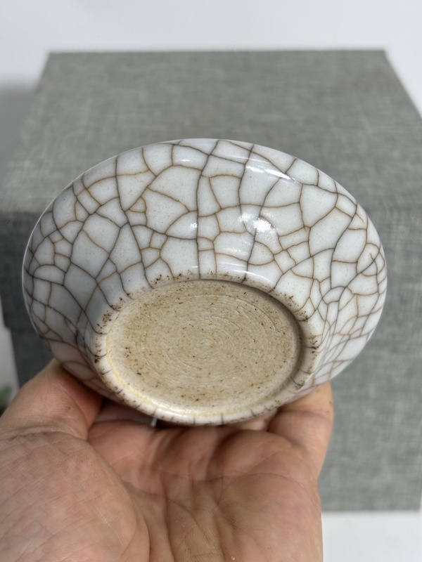 古玩陶瓷【收藏級(jí)文房重器】清中期.哥釉筆洗拍賣，當(dāng)前價(jià)格0元