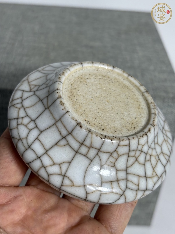 古玩陶瓷哥釉筆洗真品鑒賞圖